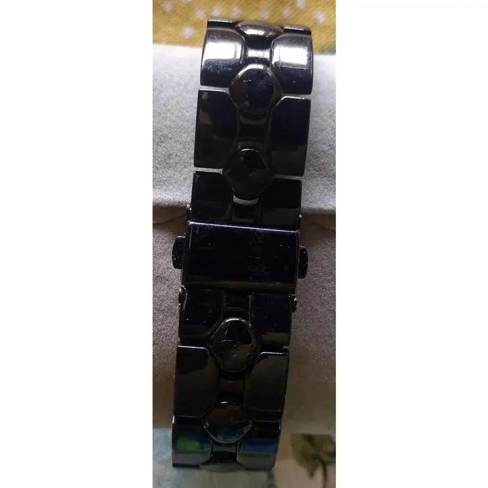 Armitron Diamond Dial Quartz Watch - Stainless Steel Back & Base Metal Bezel